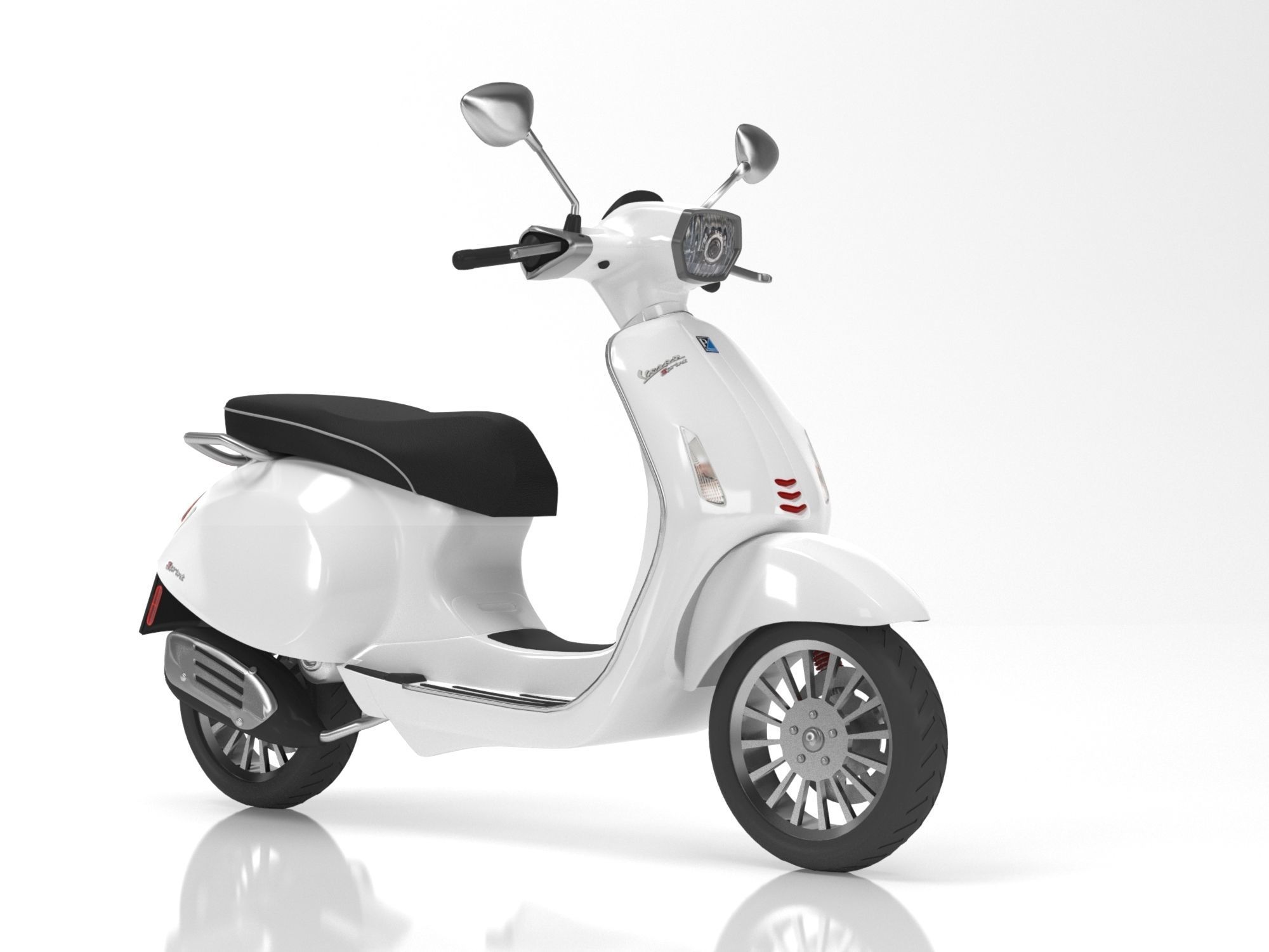 Vespa Sprint Package 3D model_7