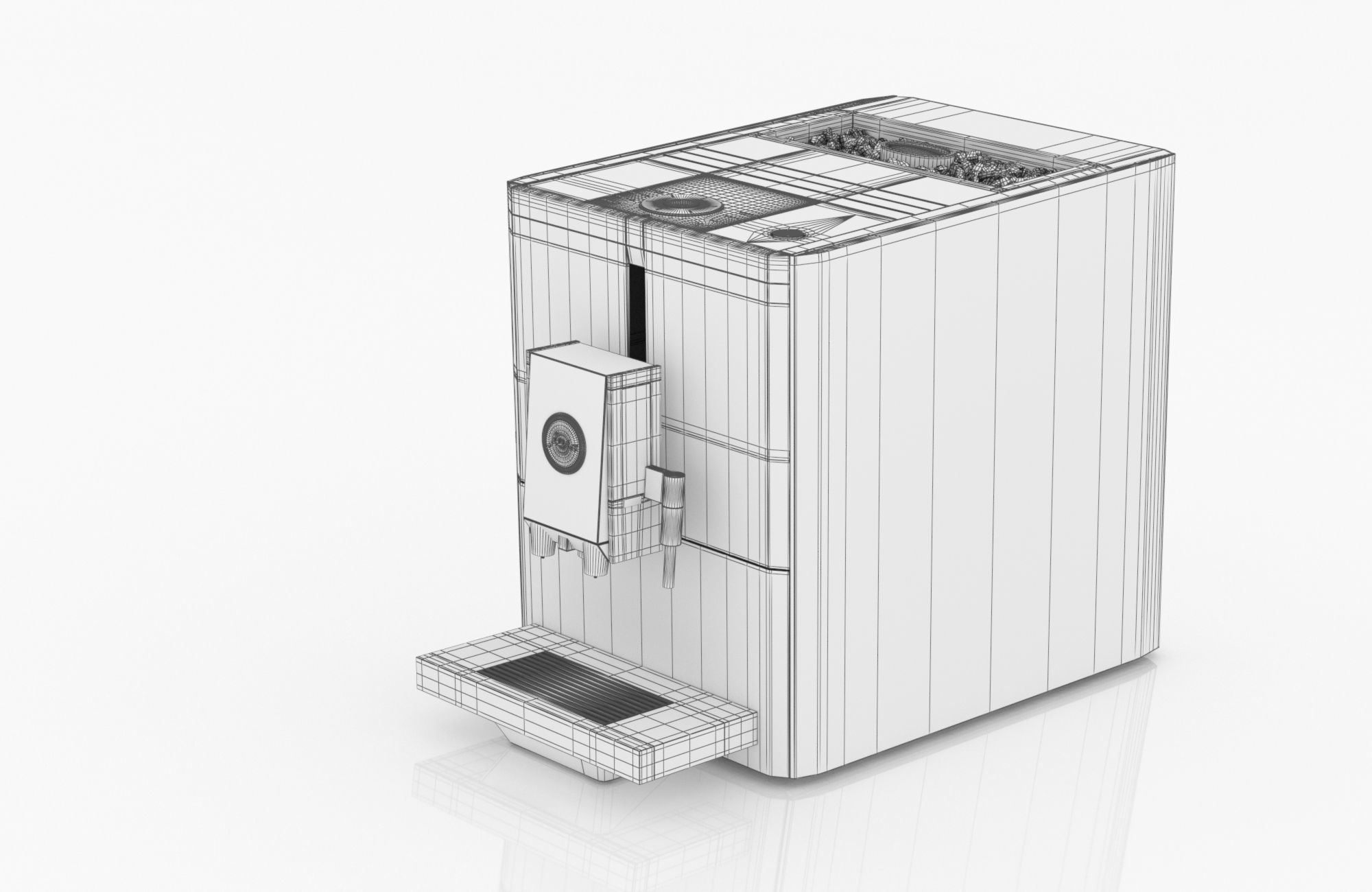 Jura A7 Coffee Maker 3D model_7