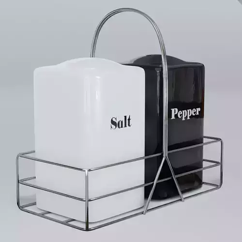 Ceramic Salt and Pepper Shakers 3D model