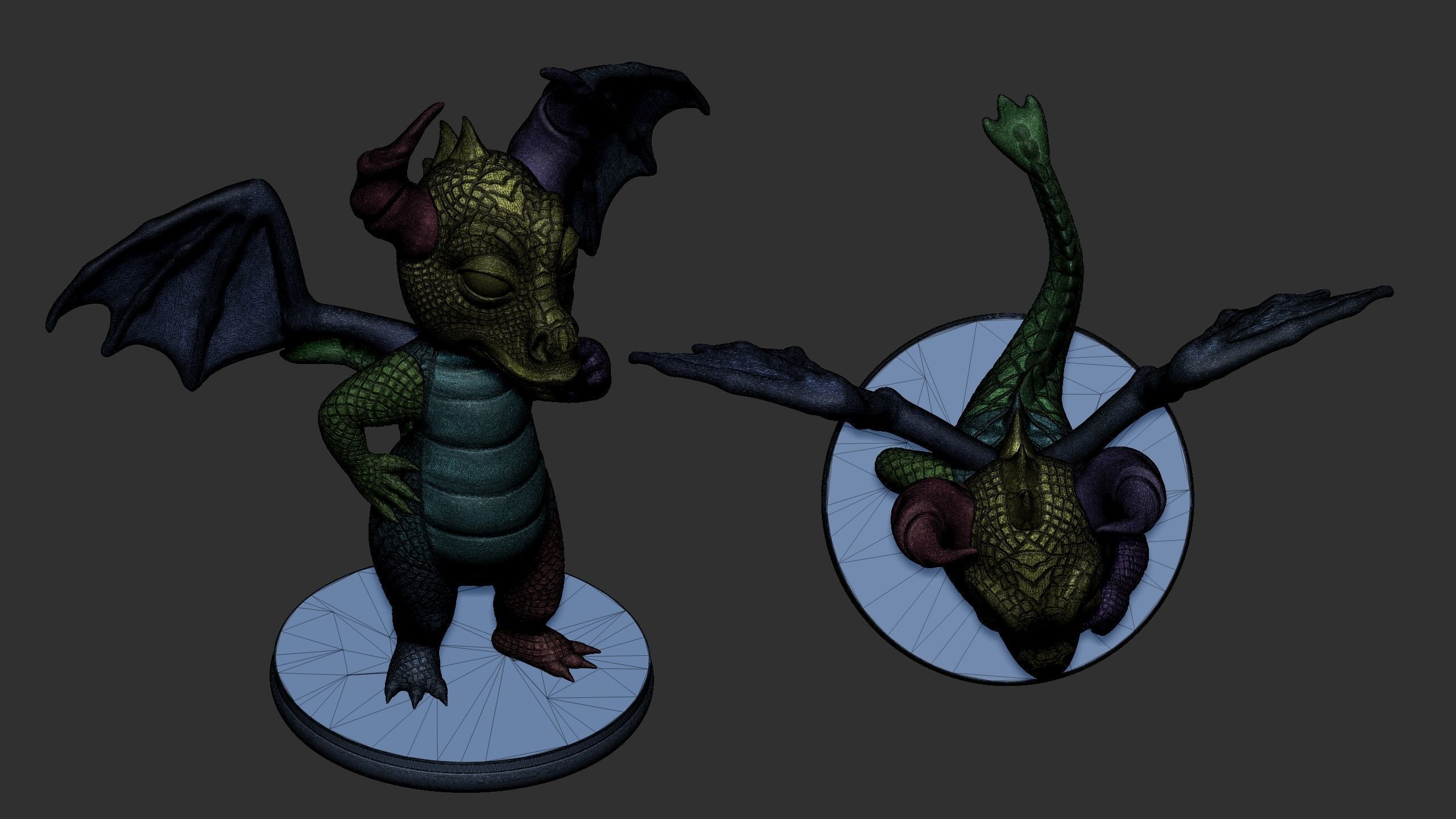 Dragon for 3d printing 3D print model_43