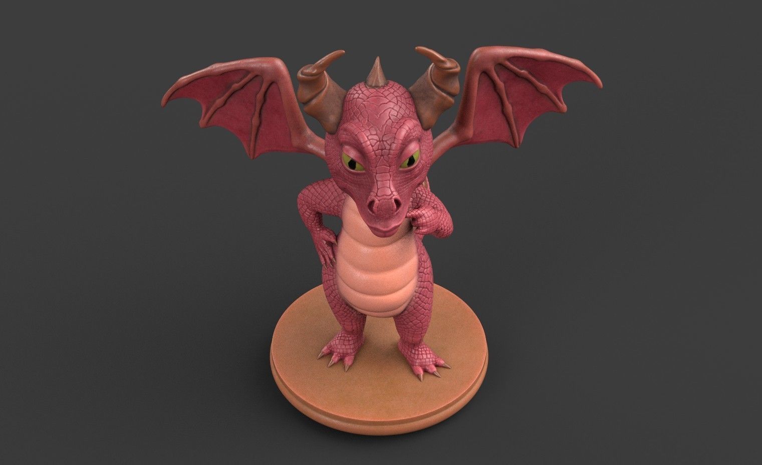 Dragon for 3d printing 3D print model_6