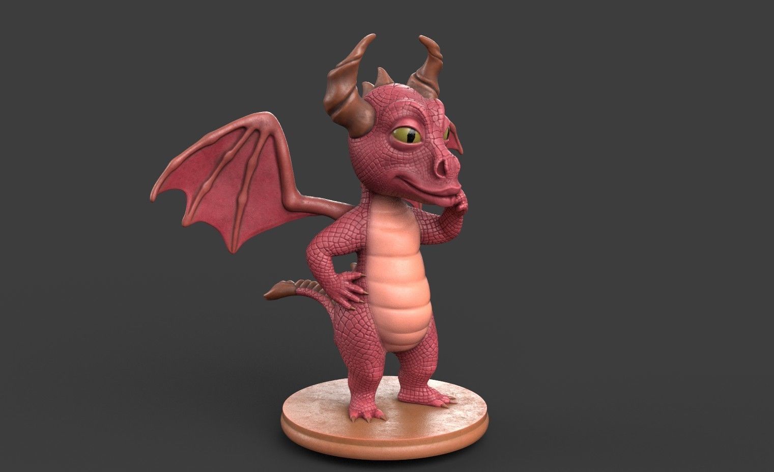 Dragon for 3d printing 3D print model_1