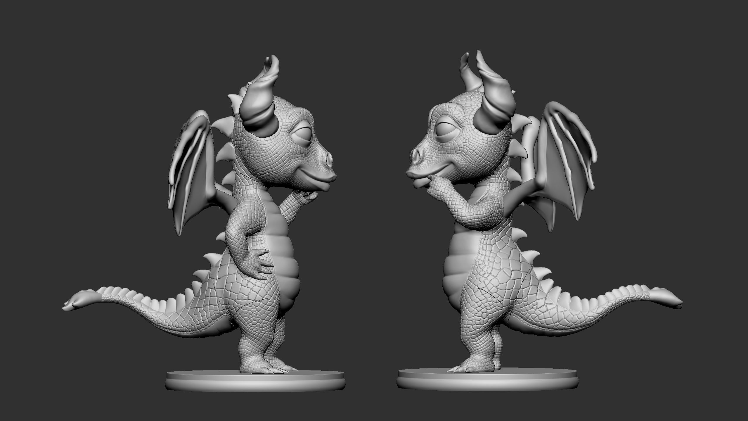 Dragon for 3d printing 3D print model_11
