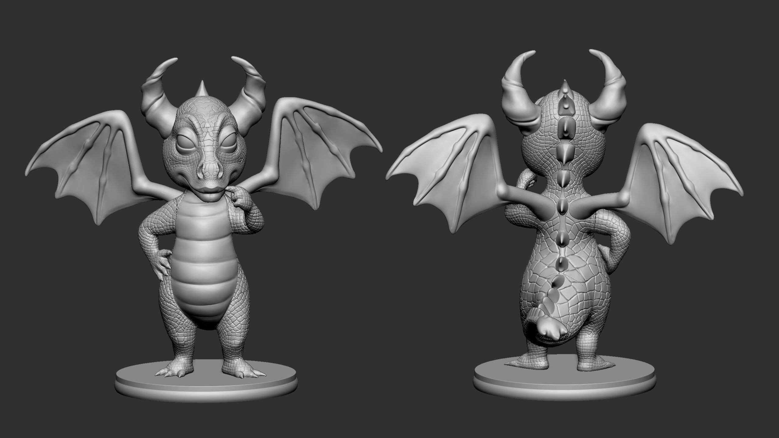Dragon for 3d printing 3D print model_33