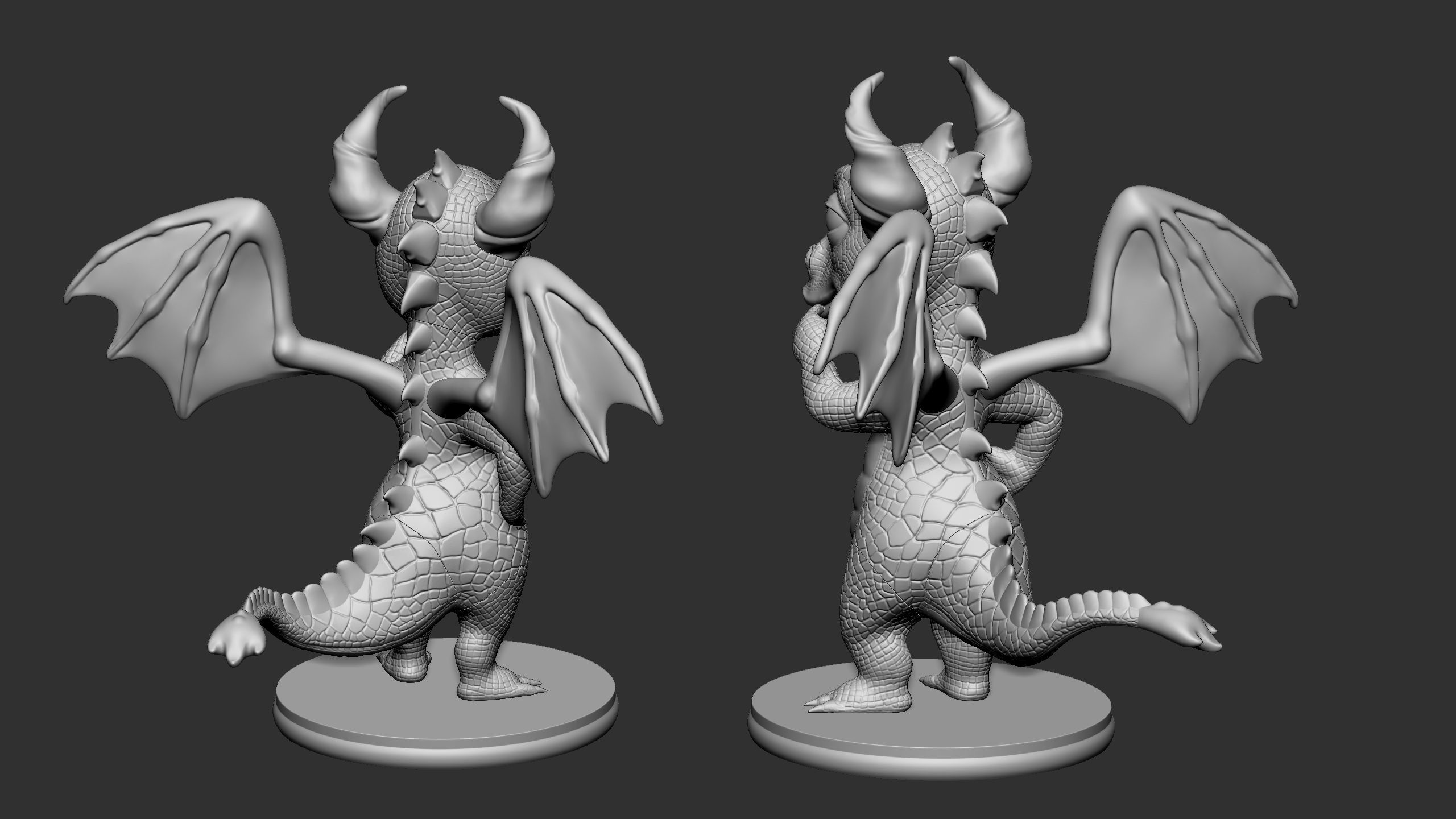 Dragon for 3d printing 3D print model_12