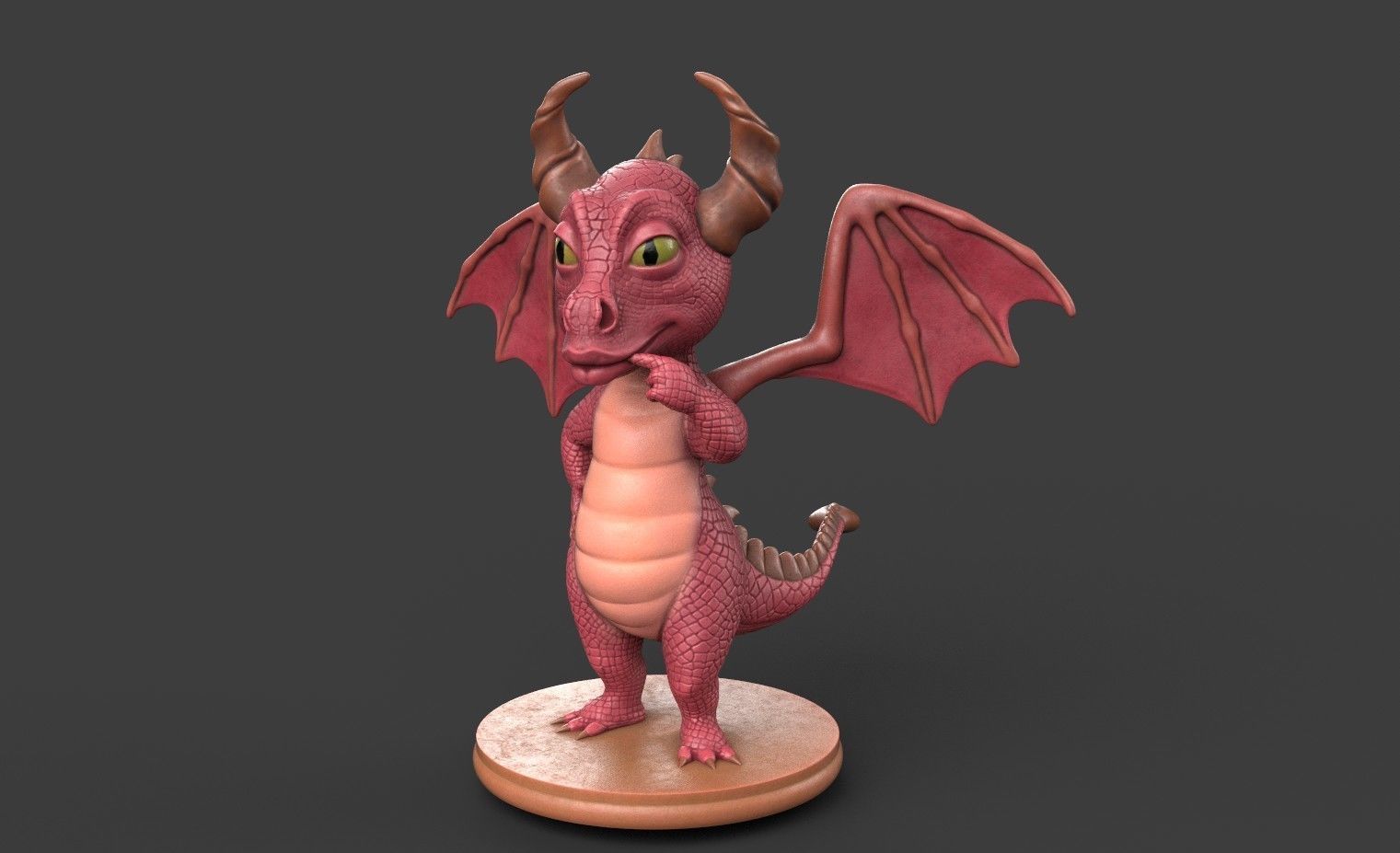Dragon for 3d printing 3D print model_26