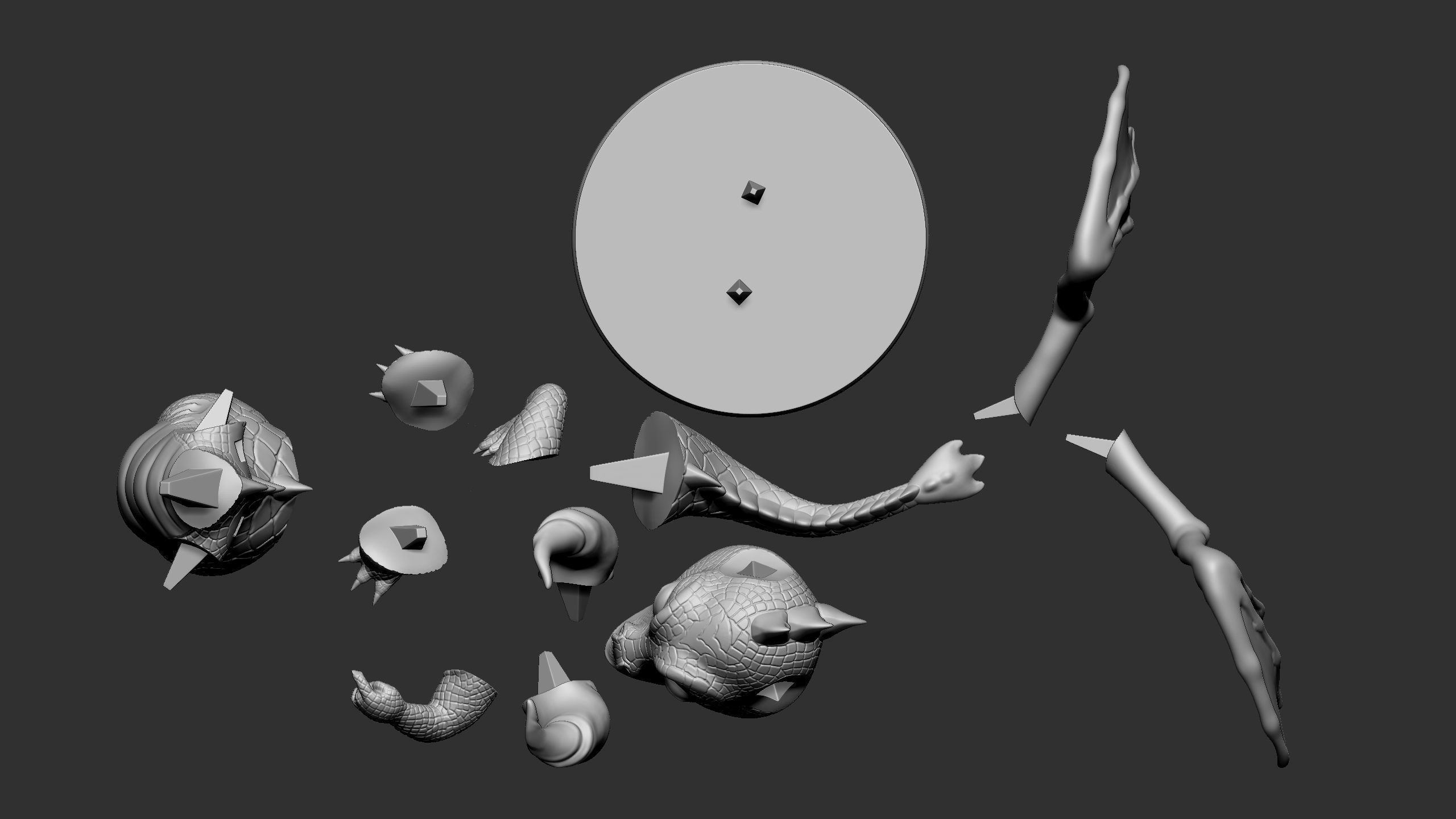 Dragon for 3d printing 3D print model_46