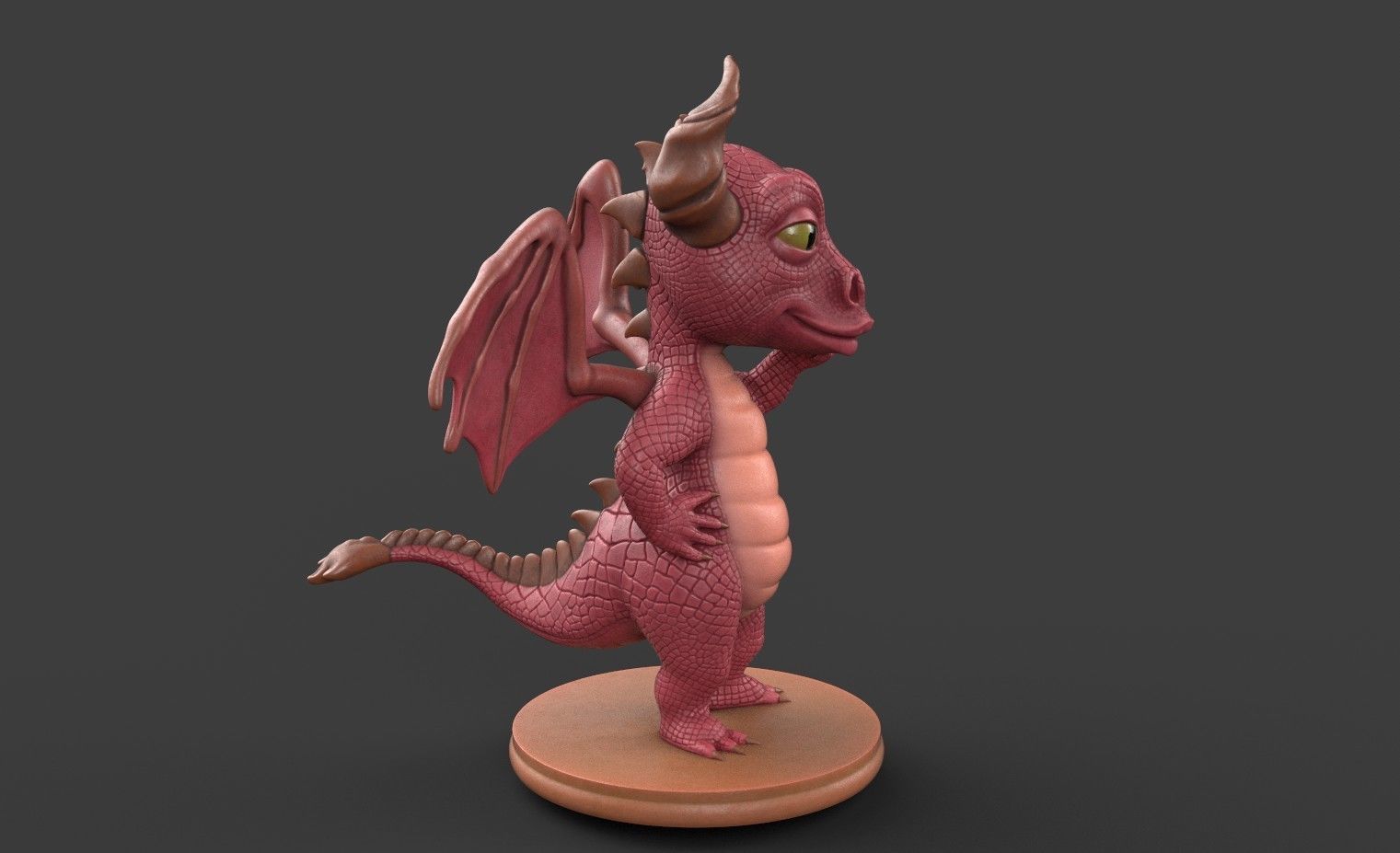 Dragon for 3d printing 3D print model_28