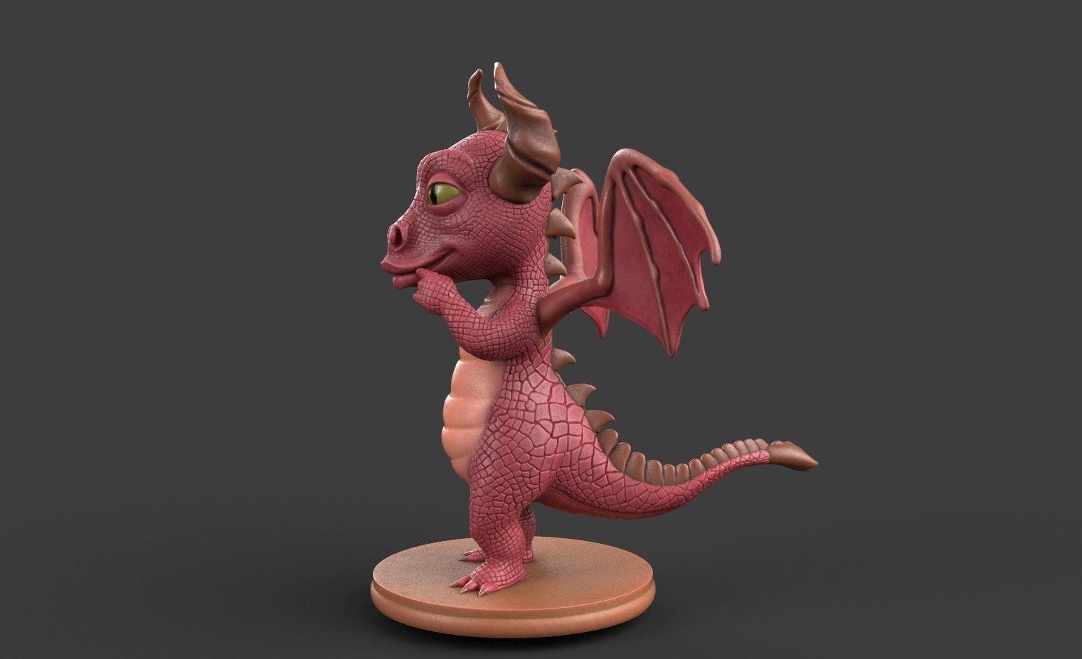 Dragon for 3d printing 3D print model_27