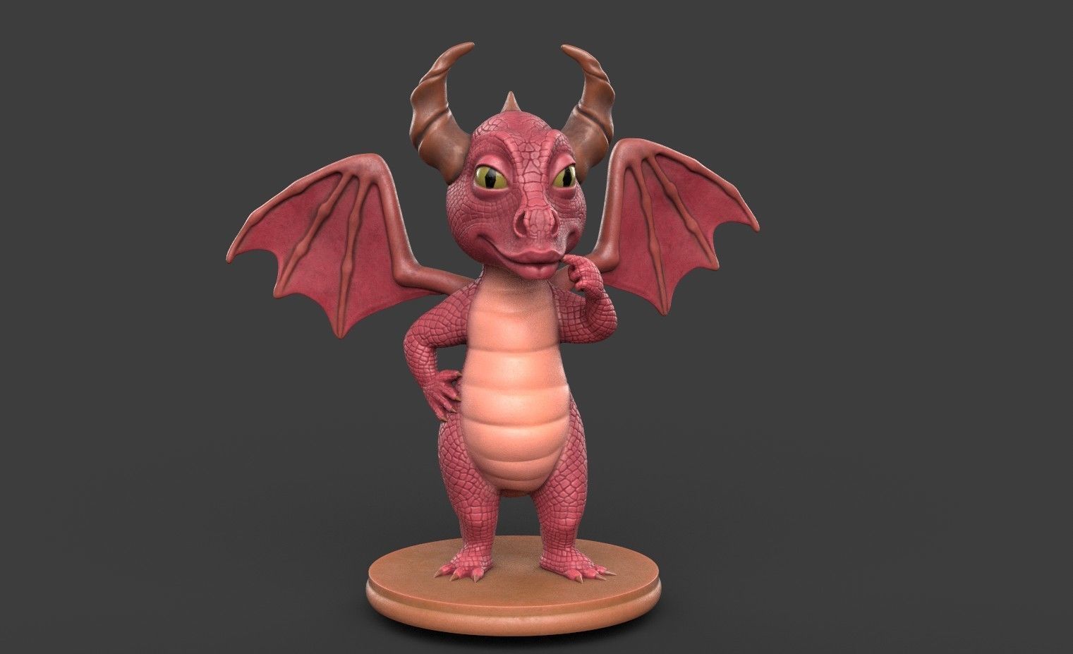 Dragon for 3d printing 3D print model_24
