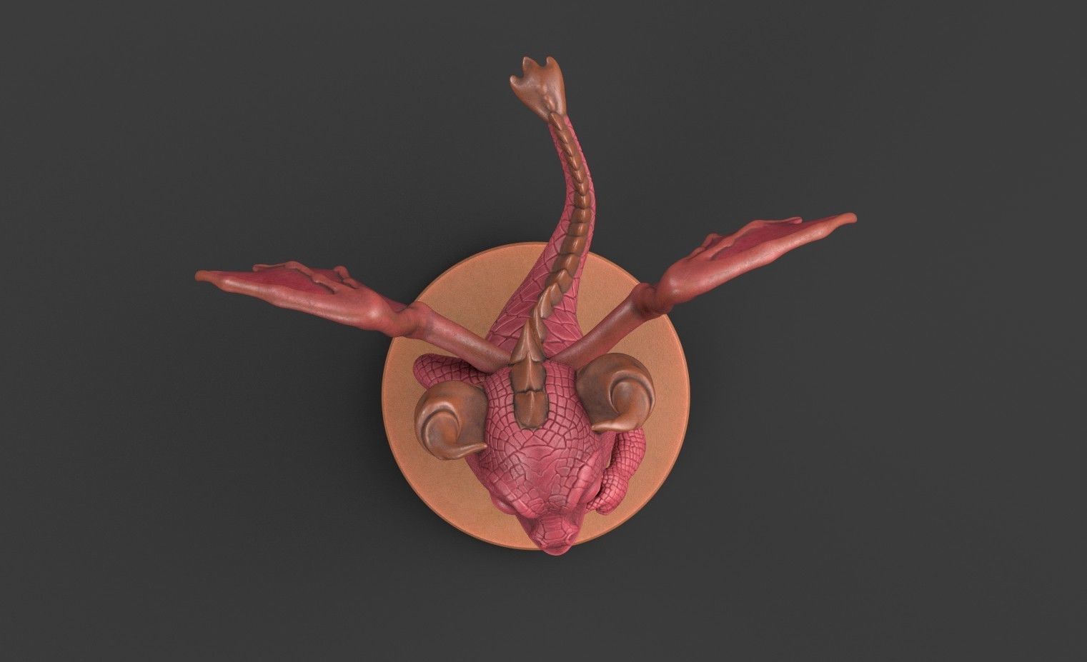 Dragon for 3d printing 3D print model_32