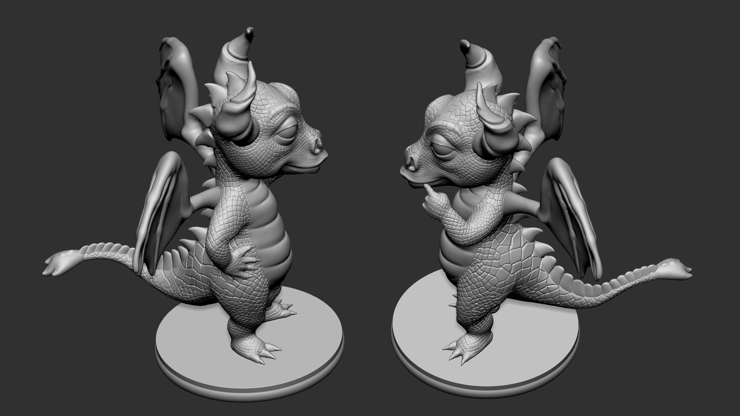 Dragon for 3d printing 3D print model_14