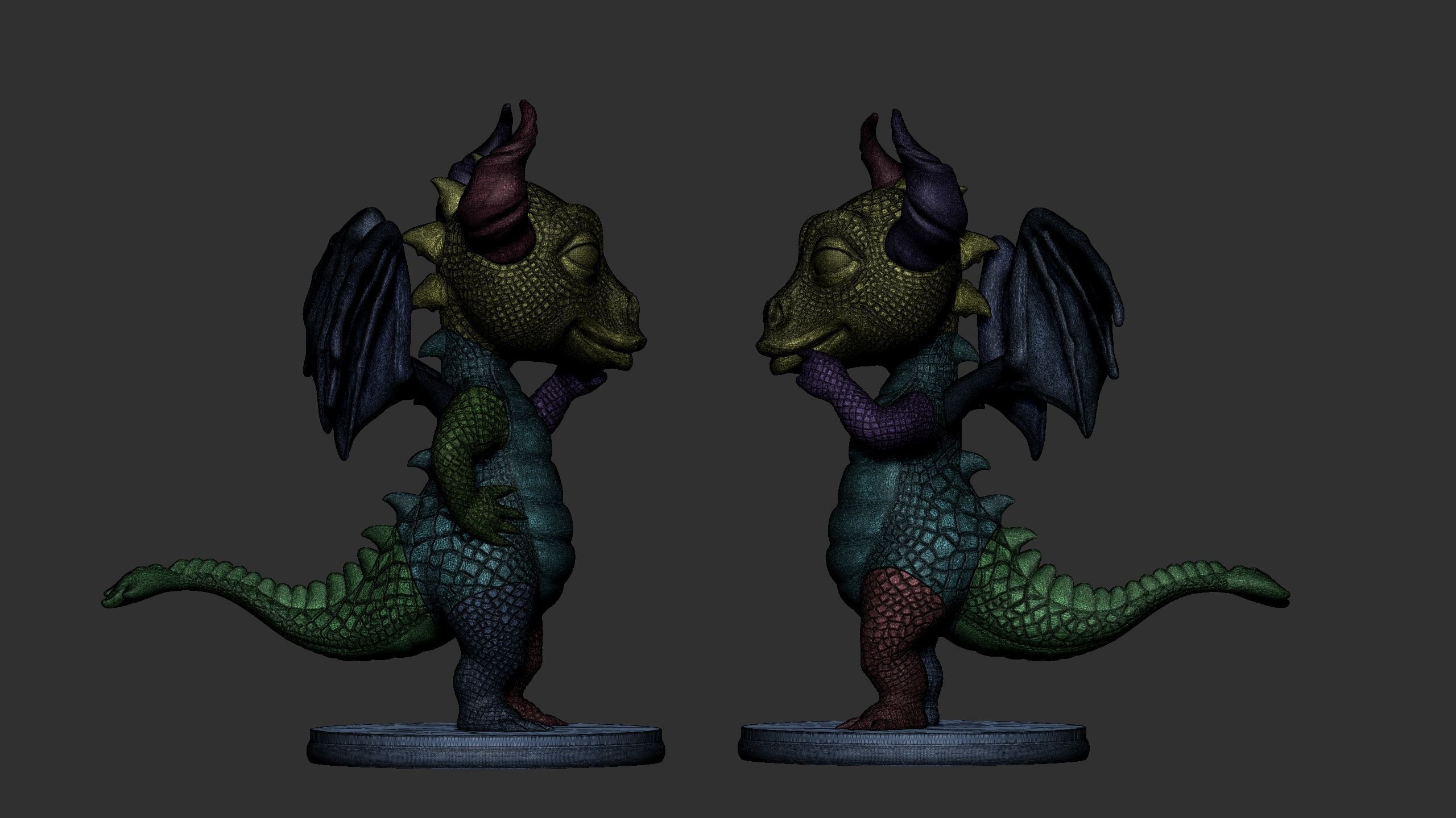 Dragon for 3d printing 3D print model_17