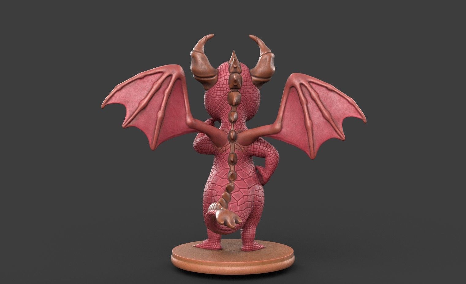 Dragon for 3d printing 3D print model_5