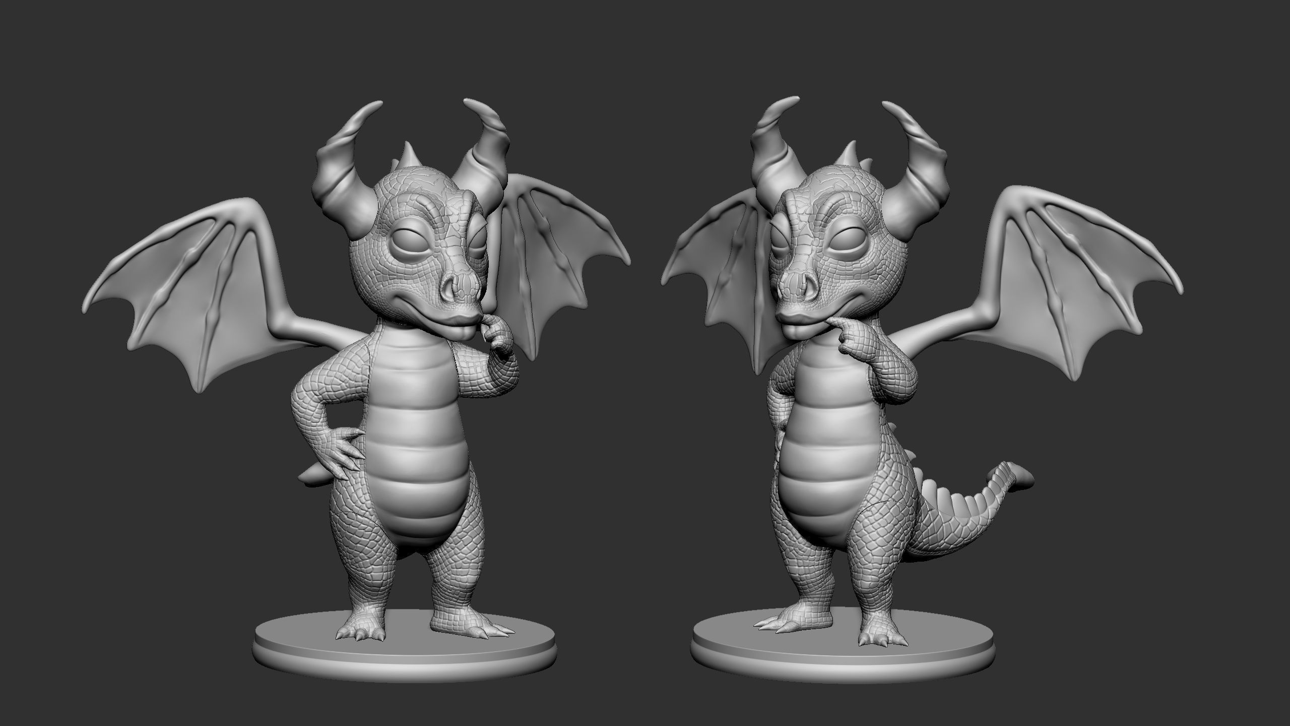 Dragon for 3d printing 3D print model_34