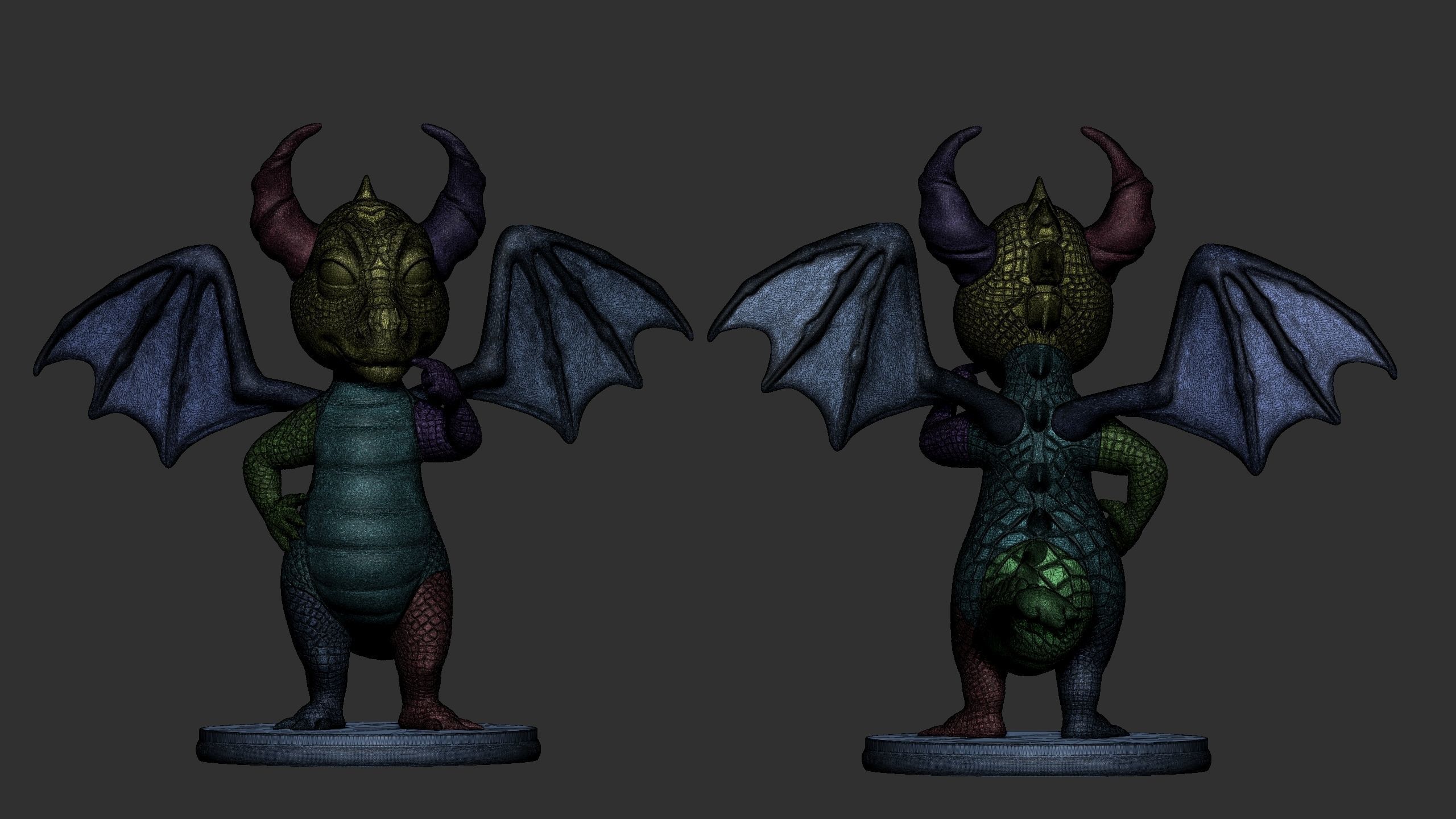 Dragon for 3d printing 3D print model_16