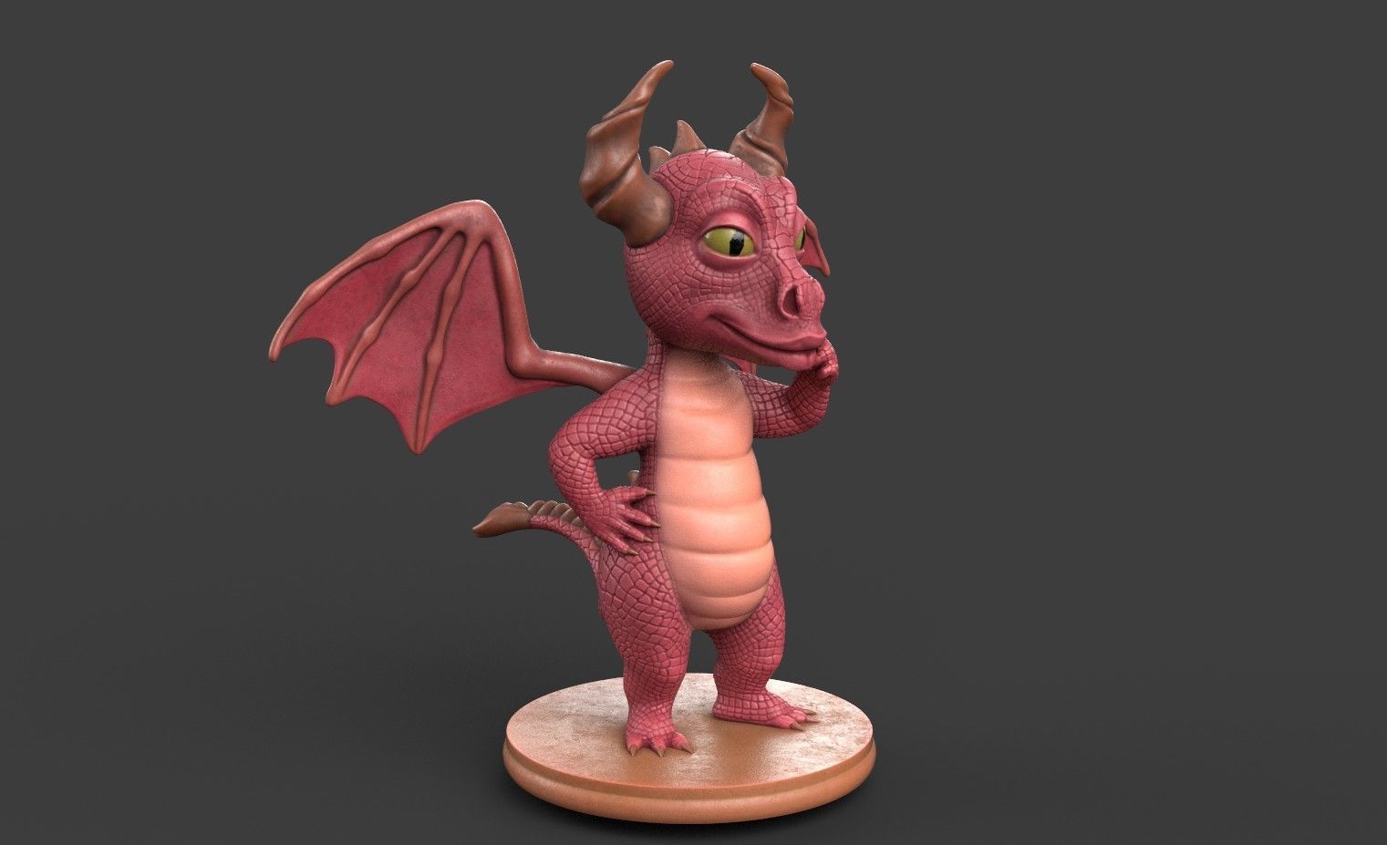 Dragon for 3d printing 3D print model_25