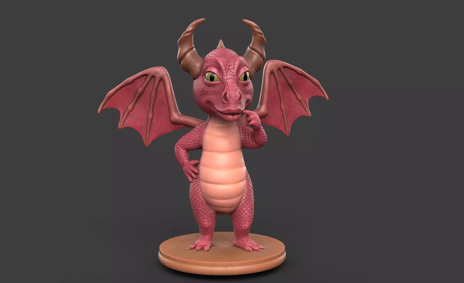 Dragon for 3d printing 3D print model_0