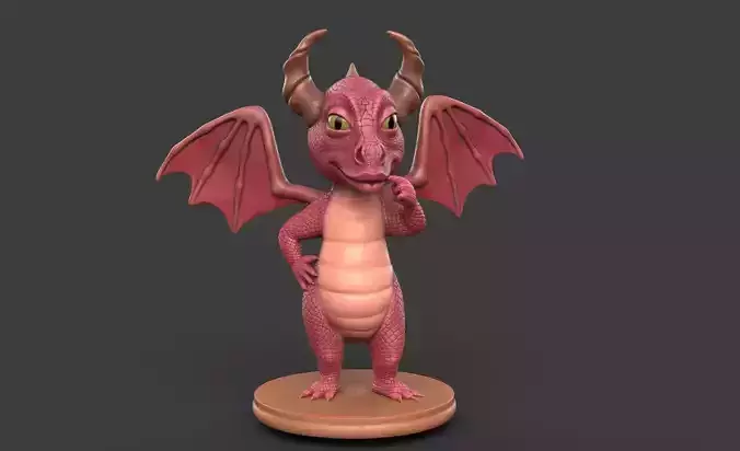 Dragon for 3d printing 3D print model Dragon for 3d printing 3D print model
