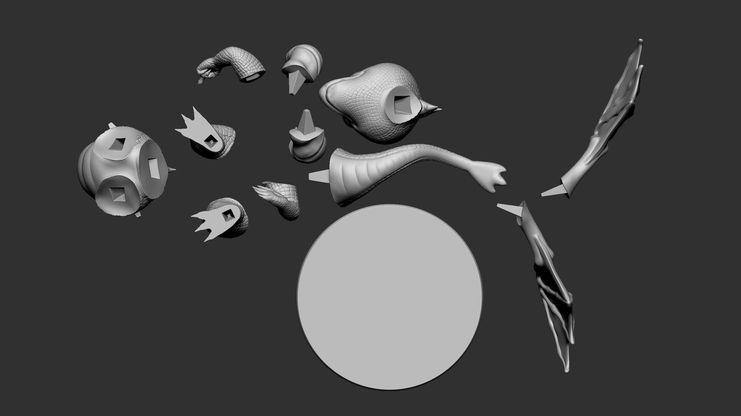 Dragon for 3d printing 3D print model_23