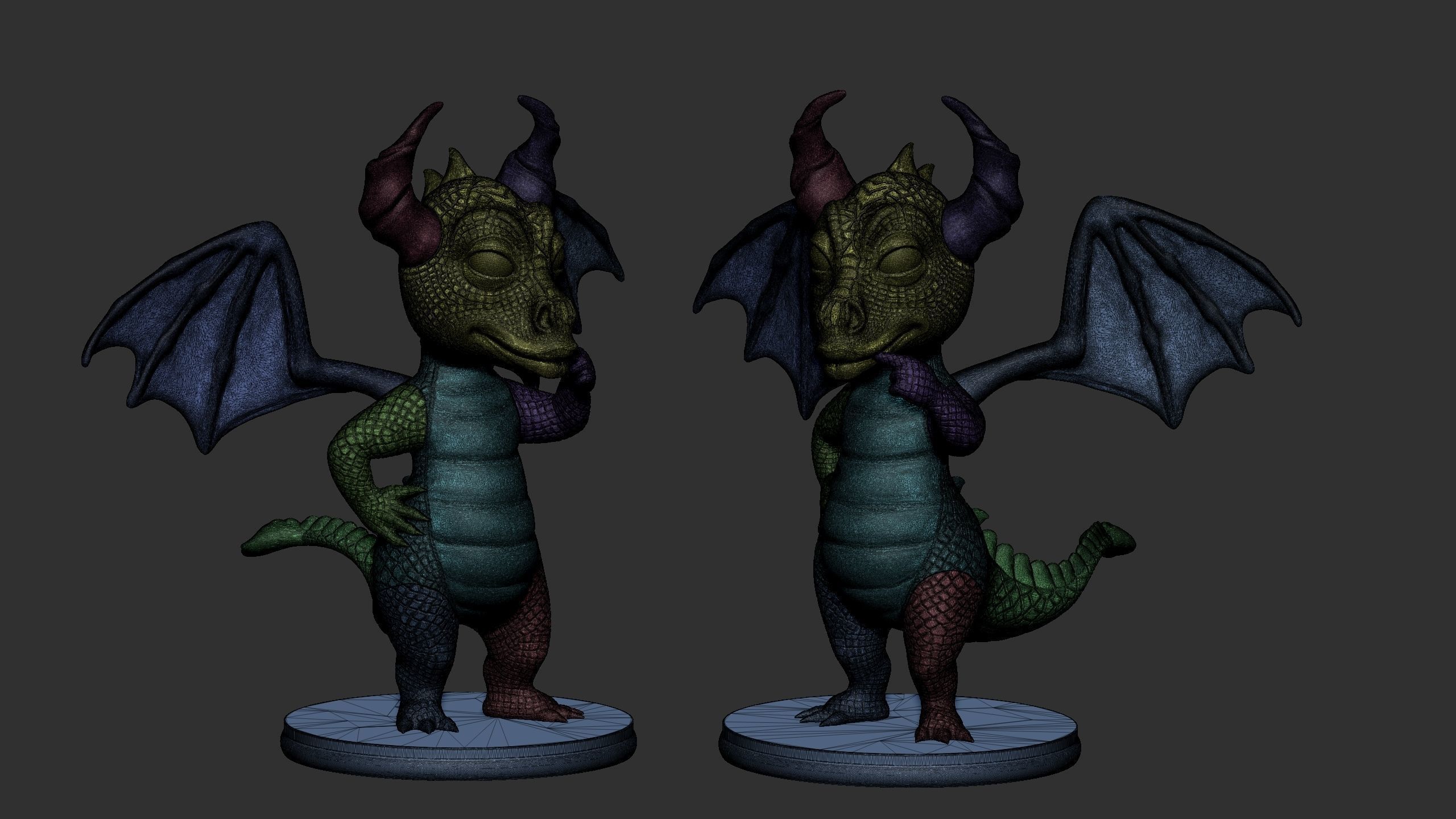 Dragon for 3d printing 3D print model_42