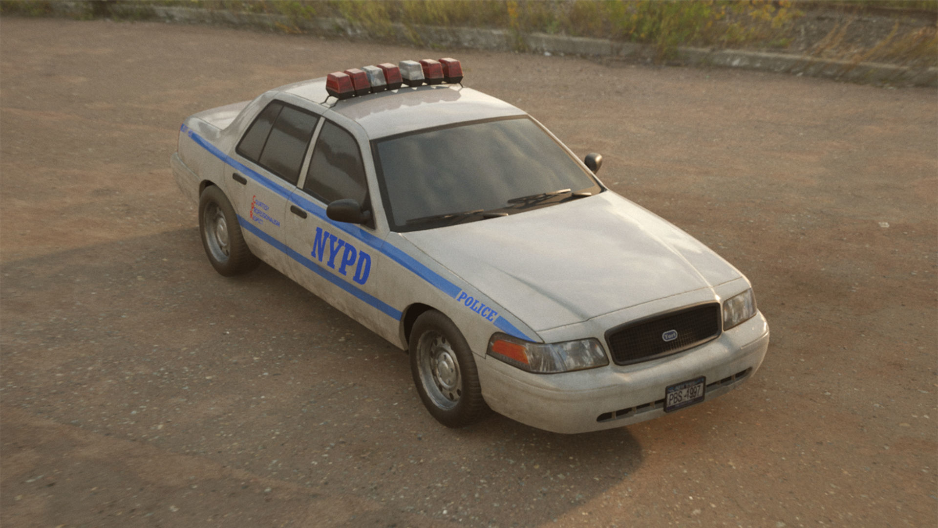 Generic Sedan Car Pack Low-poly 3D model_6