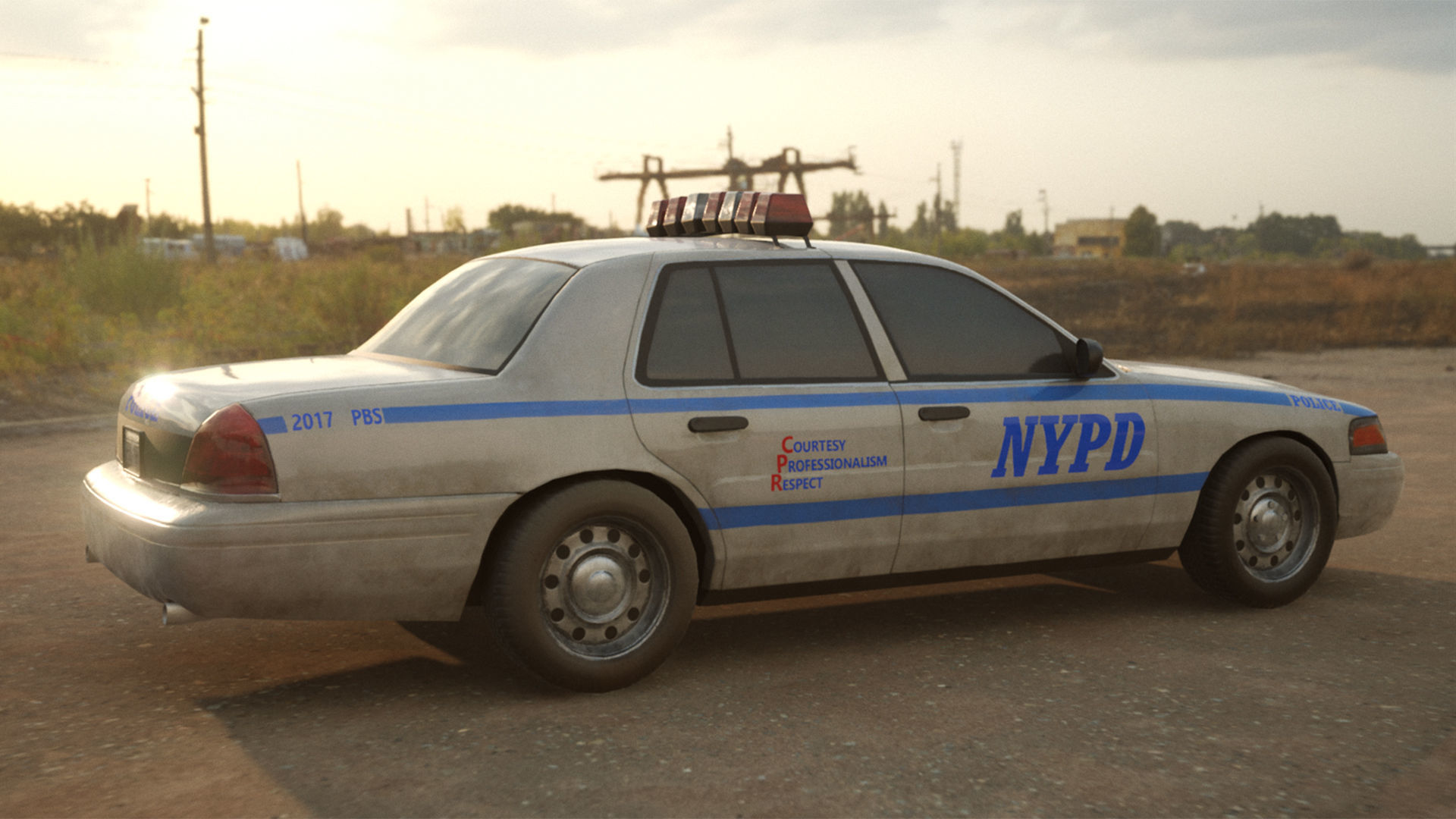 Generic Sedan Car Pack Low-poly 3D model_4