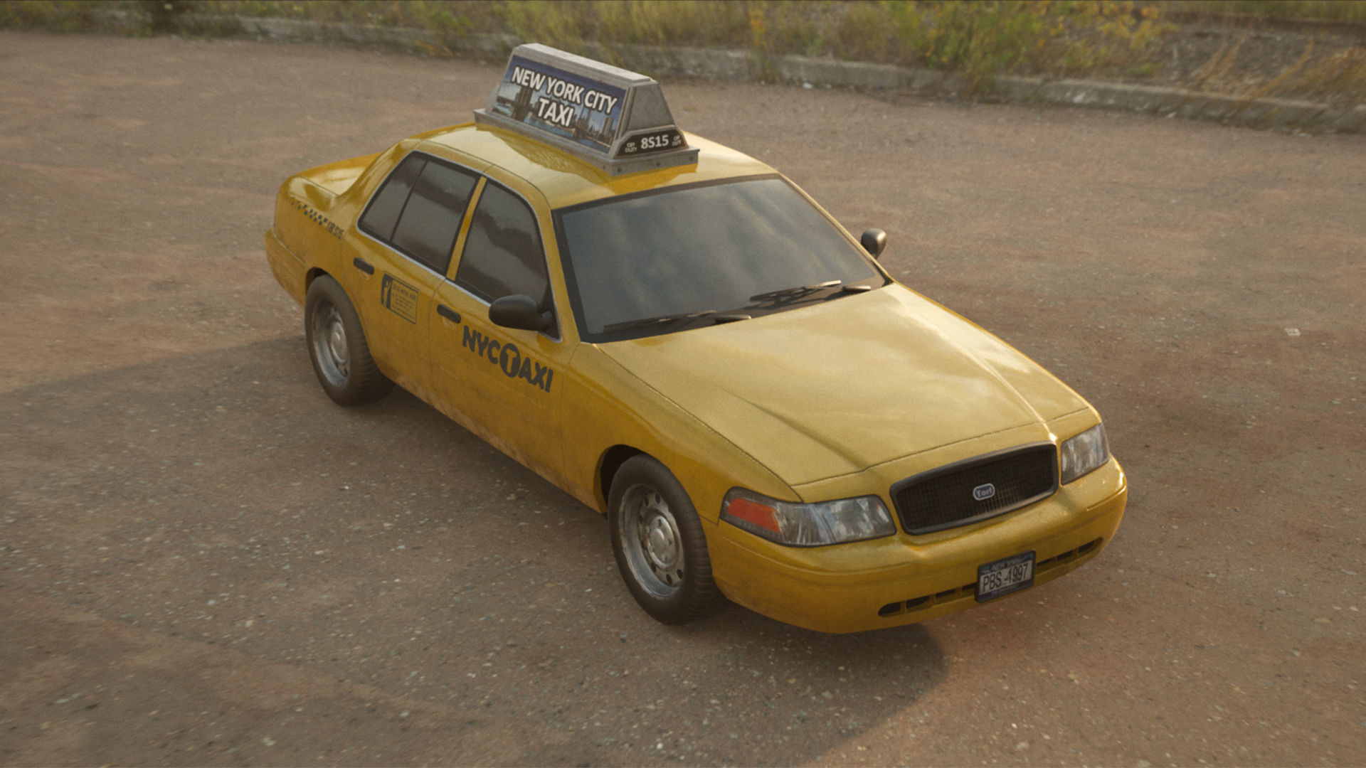 Generic Sedan Car Pack Low-poly 3D model_3