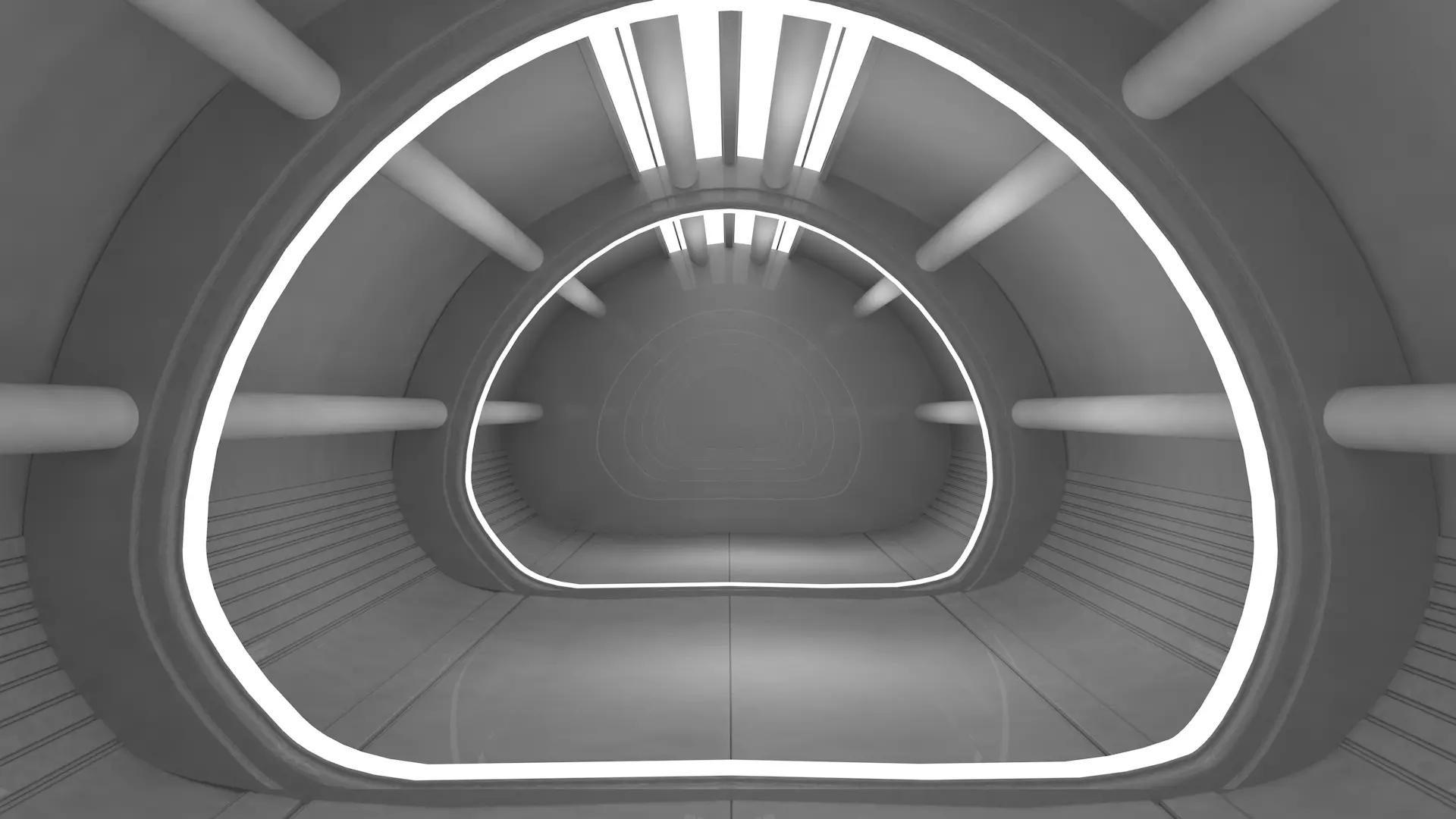 Sci Fi Corridor Free low-poly 3D model