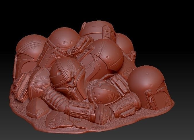 Mandalorian Armor Pile Stylus Holder 3D print model