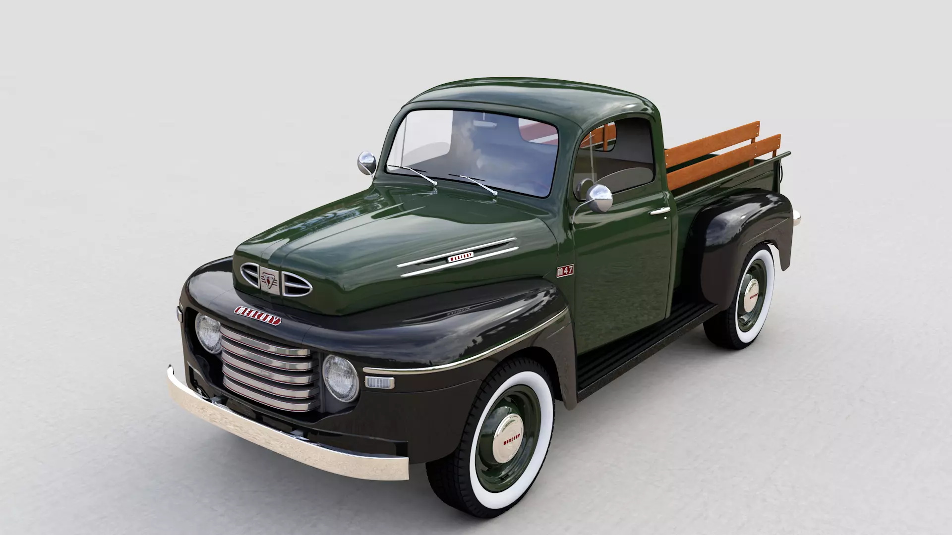 M47 Series Pickup 1949 3D model_0