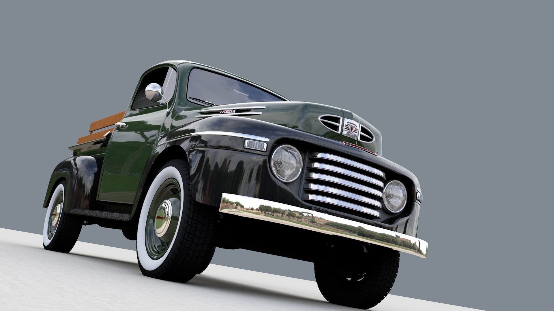 M47 Series Pickup 1949 3D model_1