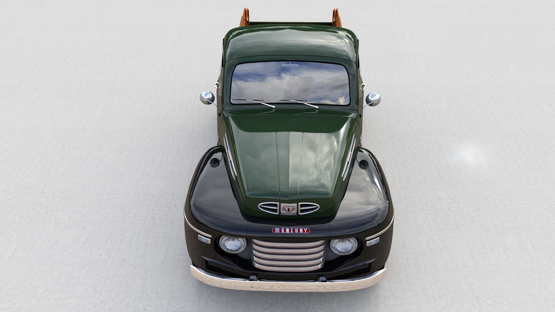 M47 Series Pickup 1949 3D model_7