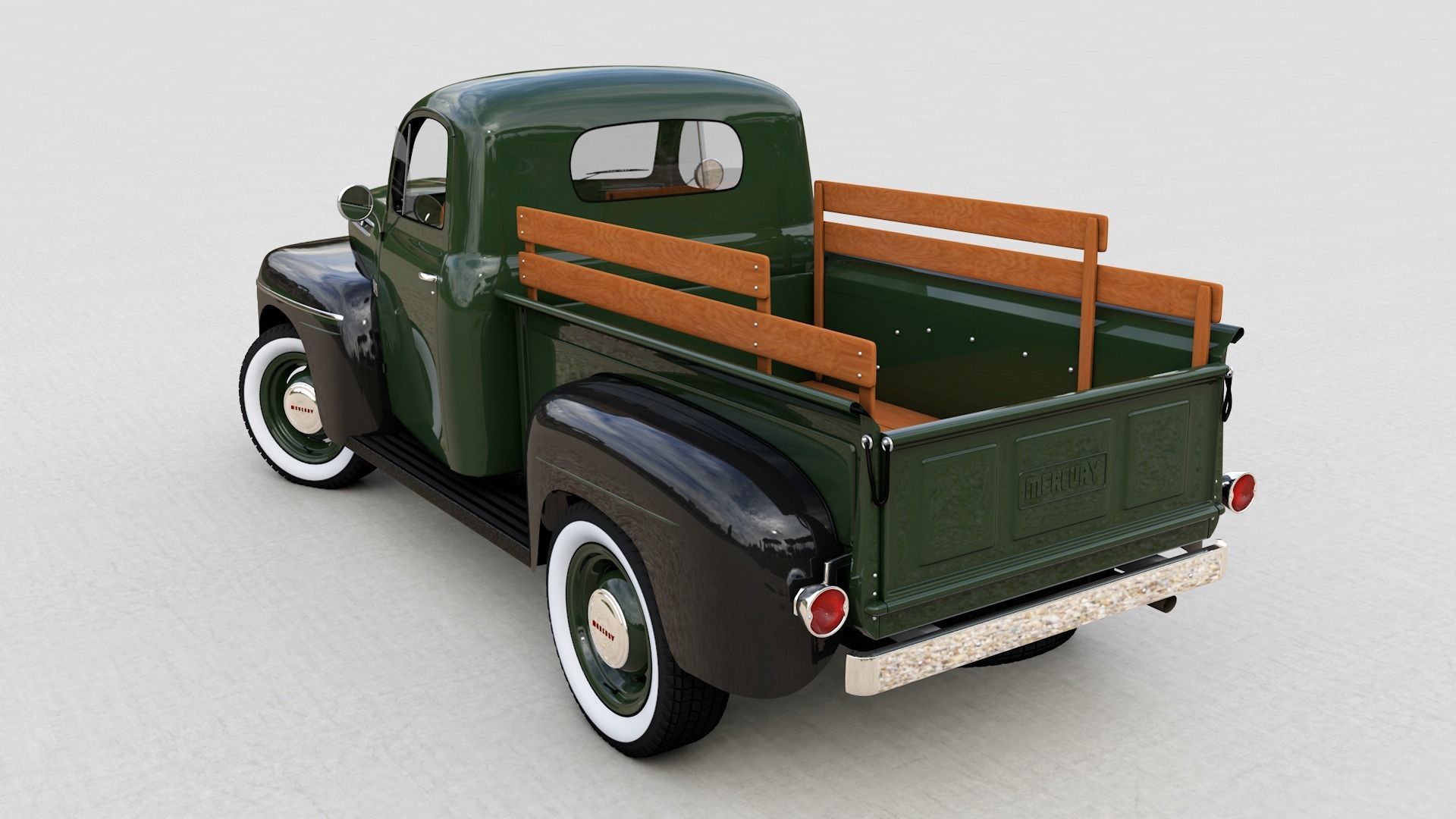M47 Series Pickup 1949 3D model_6