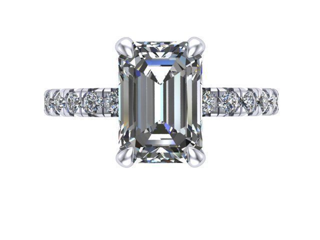 Skinny Rectangle Ring v2 3D print model_4