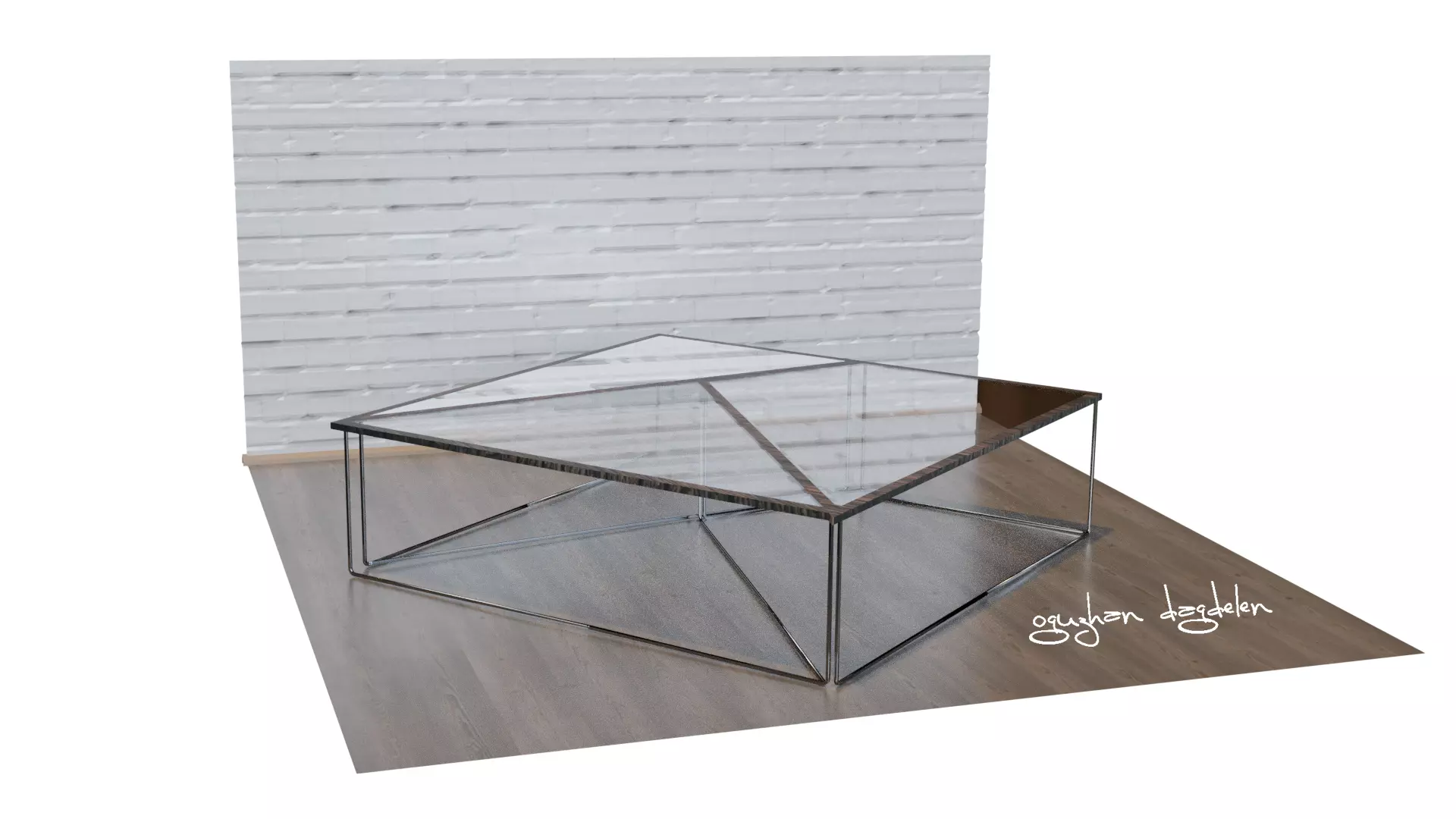 Modern Table Low-poly 3D model