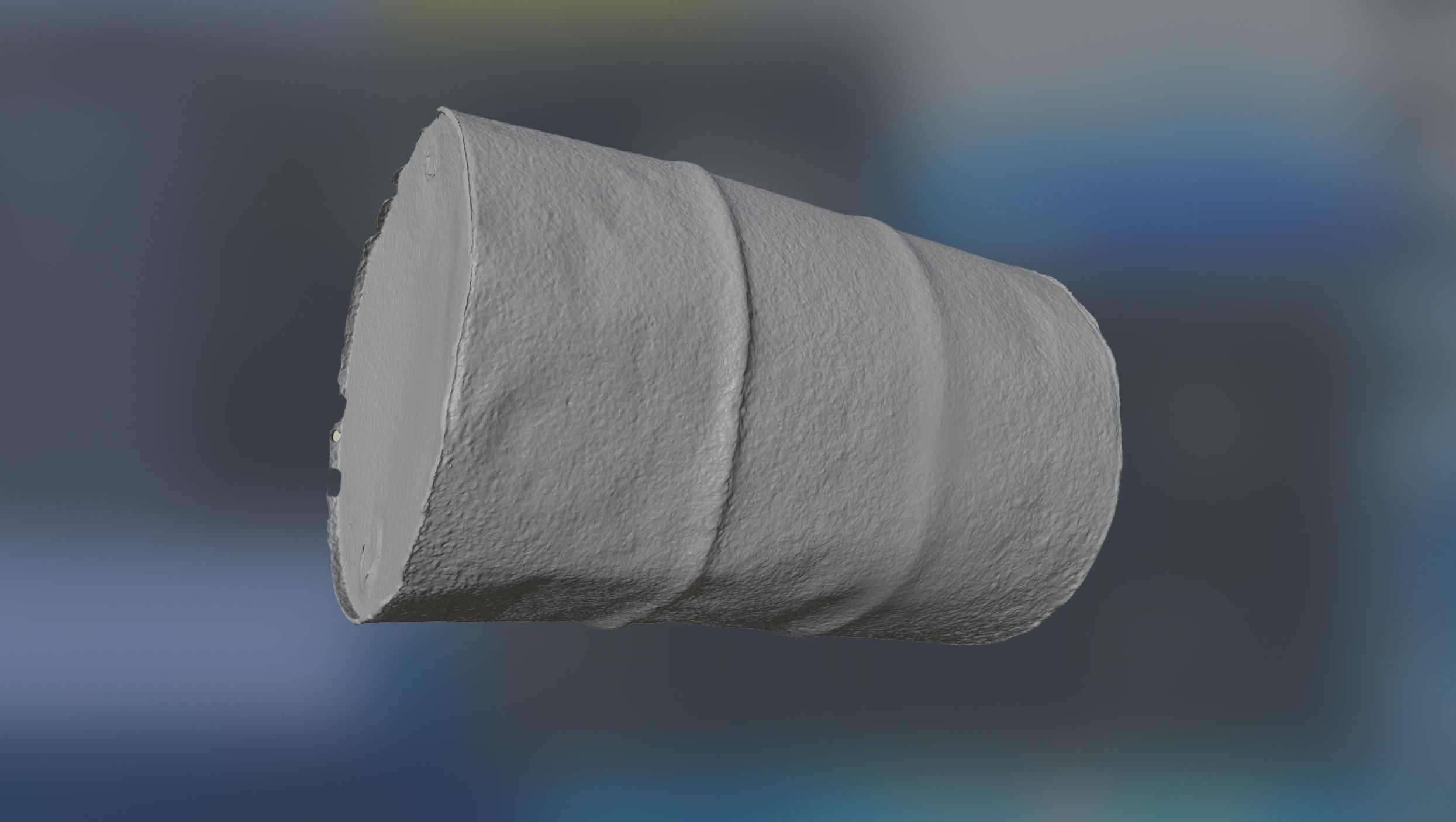 Rusty Old Oil Barrel 3D model_6