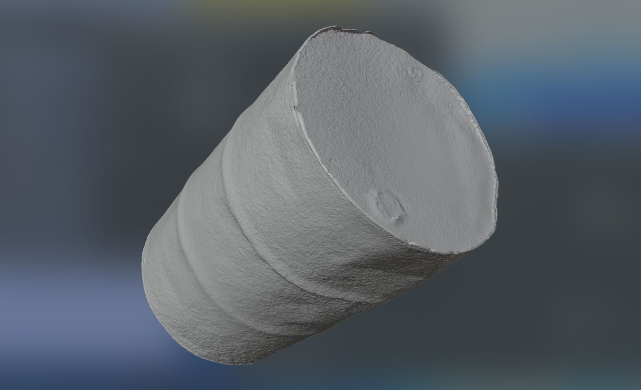 Rusty Old Oil Barrel 3D model_5