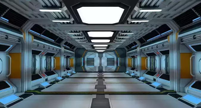 Sci Fi Corridor 3D model