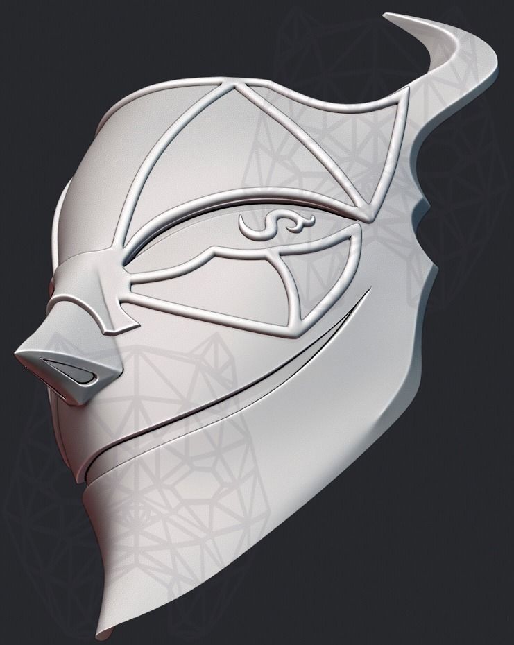 Demiurge Mask  3D print model_7
