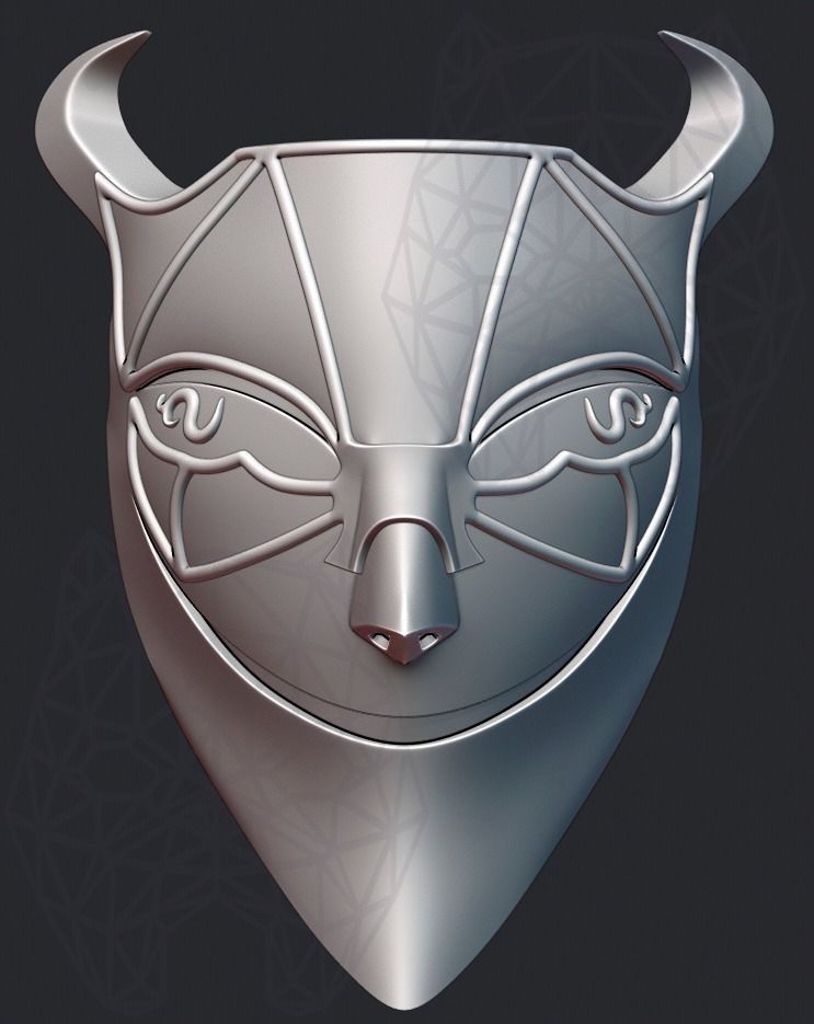 Demiurge Mask  3D print model_5