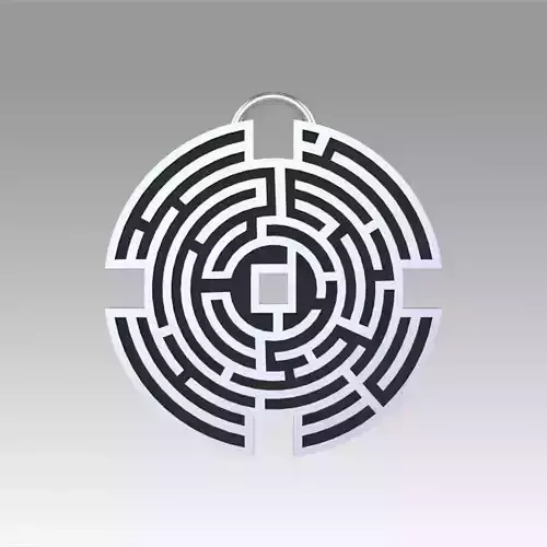 Prisoners  Maze pendant movie prop replica 3D model