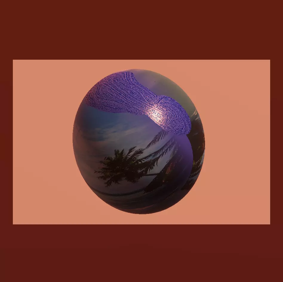 EGG BEACH PLANET 3D model_0