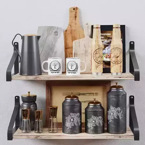 Kitchen Decorative set 053 3D model