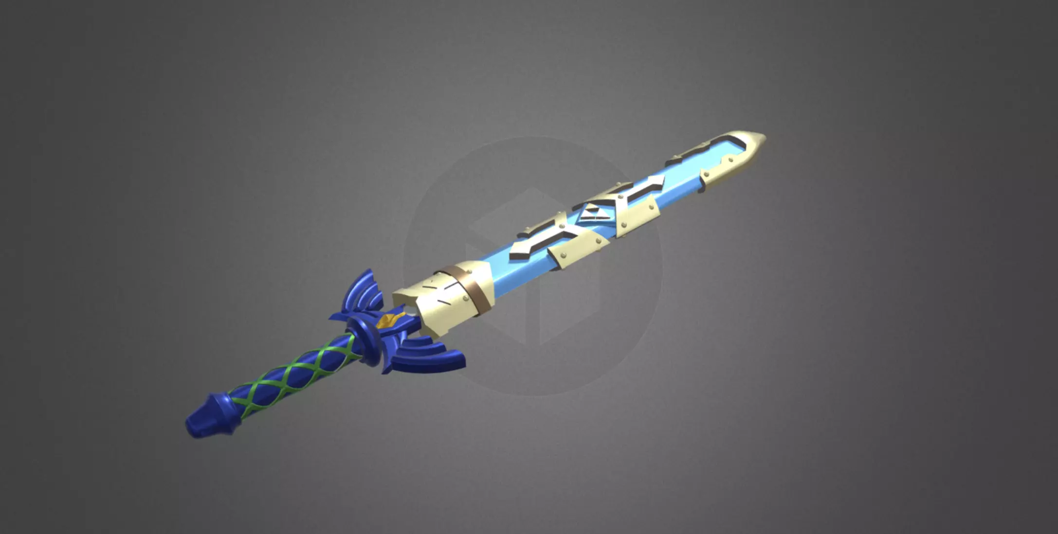 Master Sword and Sheath Free 3D model