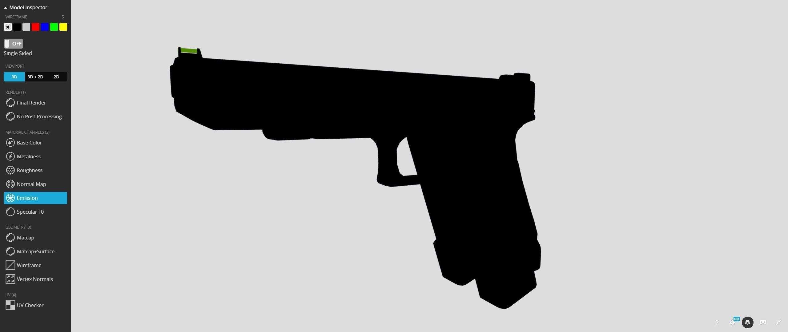 TTI Glock 17l Combat Master from John Wick Low-poly 3D model_24
