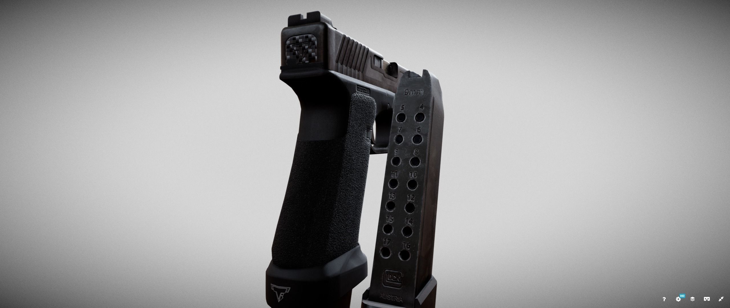 TTI Glock 17l Combat Master from John Wick Low-poly 3D model_17