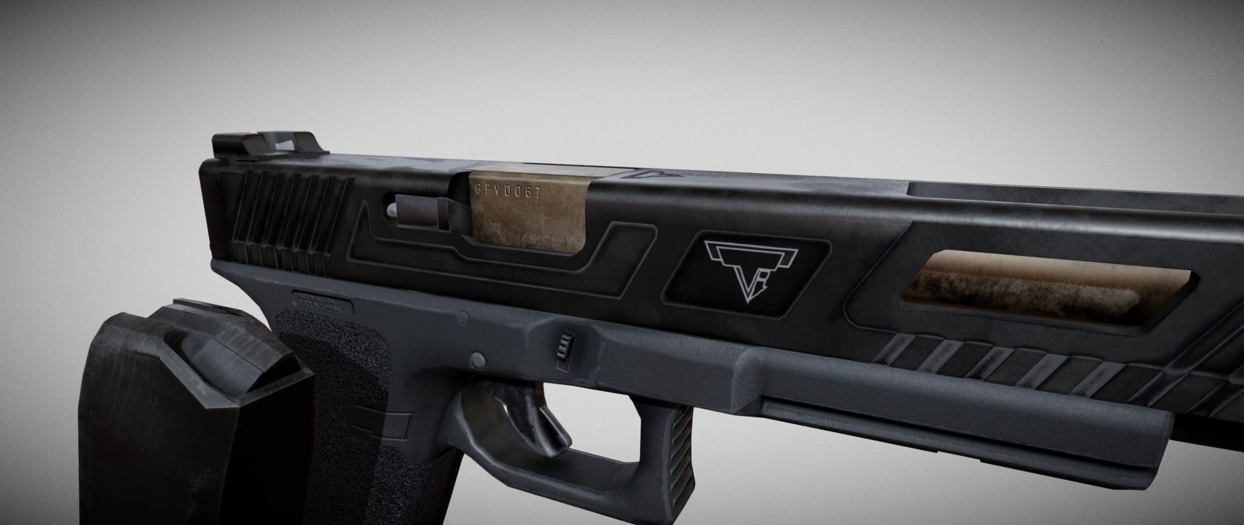 TTI Glock 17l Combat Master from John Wick Low-poly 3D model_6