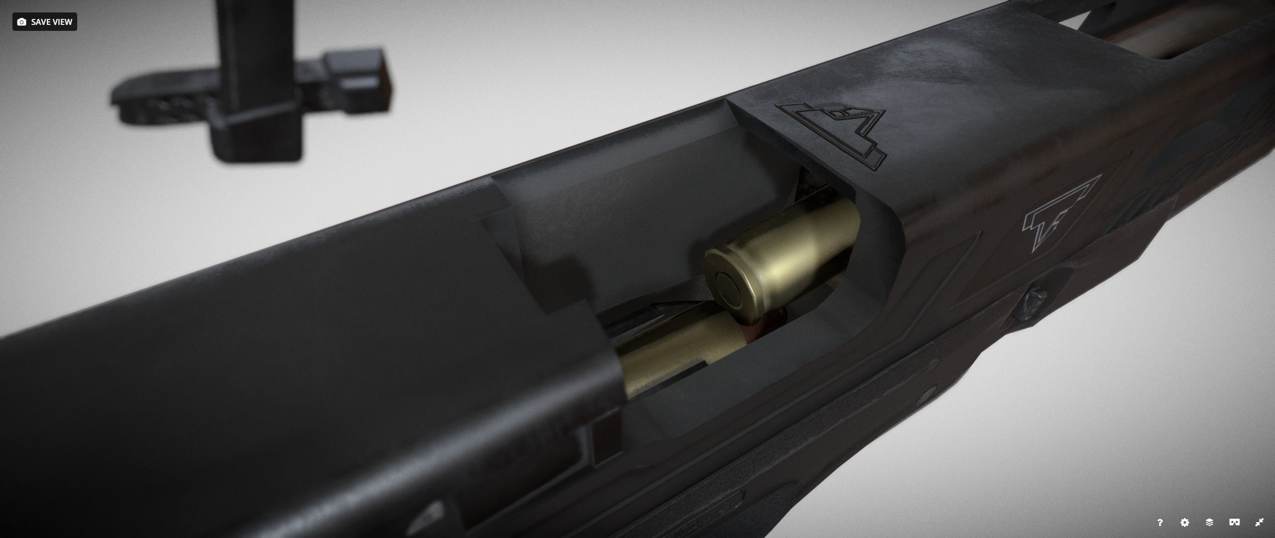 TTI Glock 17l Combat Master from John Wick Low-poly 3D model_9