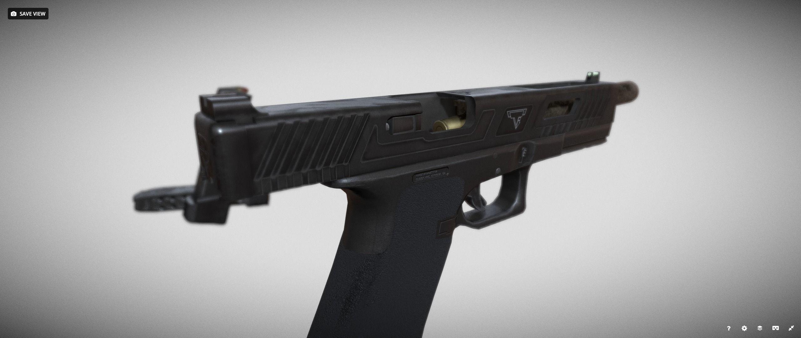 TTI Glock 17l Combat Master from John Wick Low-poly 3D model_16
